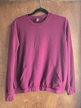Athleta Girl Plum Crewneck Sweatshirt with Front Pocket
